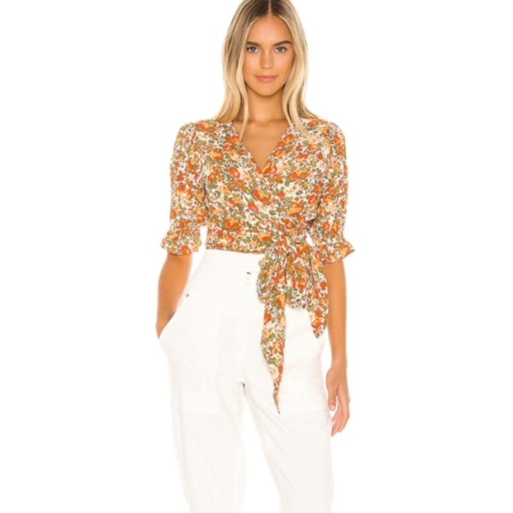 Mali Wrap Top like new by Faithfull the brand